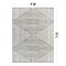 World Rug Gallery Bohemian Stripes Washable Non Slip Area Rug 9 ft x 12 ft Ivory WR73IVORY9X12 - alternate 4