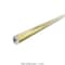 Quiet Glide 9.92 ft. White Oak Sunburst Wheel Brushed Satin Brass Rolling Hook Removable Ladder, 12 ft. Rail QG.510-10WO-12-H.06B - alternate 5