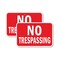 Signmission No Trespassing, 18'' X 24'' 2 Signs, Heavy Gauge Aluminum, 2PK A-1824-2PACK-2787 - alternate 1