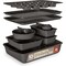 Bakken- Swiss Gray 10-Piece Nonstick Bakeware Set, Carbon Steel, Stackable, Dishwasher and Oven Safe to 450 DegF BKWAV10GRY - alternate 1