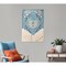 Homeroots 26" X 45" Blue Aqua And Ivory Flower Floral Cotton Macrame Hanging Tapestry 548328 - alternate 4