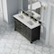 James Martin Vanities Brookfield 60'' D Vanity, Black Onyx w/ Ethereal Noctis Silestone Top w/FreePower Wireless Charger 547-V60D-BKO-FENC - alternate 5
