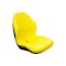 Uni Pro 129 Bucket Seat Kit, With Hinge Bracket for John Deere Mowers & Skid Steers, Yellow Vinyl 6801 - alternate 4