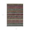Homeroots 9' X 12' Black Green And Gold Striped Washable Indoor Outdoor Area Rug 588242 - alternate 3