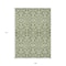 Homeroots 9' X 12' Olive Green And Ivory Damask Washable Indoor Outdoor Area Rug 595179 - alternate 6