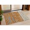 Homeroots 3' X 5' Terra Cotta Beige And Ivory Striped Washable Indoor Outdoor Area Rug 599382 - alternate 1