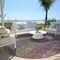Homeroots 8' Plum Olive Green And Lavender Round Abstract Washable Indoor Outdoor Area Rug 588434 - alternate 5