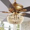 Jonathan Y Erin 52" 3-Light Rustic Farmhouse Iron/Wood Bead Mobile-App/Remote-Controlled LED Ceiling Fan, Antiqu JYL9618A - alternate 5
