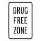 Signmission Drug Free Zone, Heavy-Gauge Aluminum Rust Proof Parking Sign, 18" x 24", A-1824-25233 A-1824-25233 - alternate 2