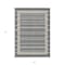 Homeroots 5' X 8' Black And Beige Striped Washable Indoor Outdoor Area Rug 610457 - alternate 3