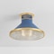 Hudson Valley Lighting Highclere 17.75 in. Flush Mount in Aged Brass/Soft French Blue by Mark D. Sikes MDS2403-AGB/FBL - alternate 3
