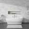 Anzzi Freestanding Tub, 64.9 in L, 30.7 in W, Polished Chrome, Acrylic, Center FT-AZ112-473CH - alternate 4