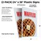 Signmission Waffles, Plastic Signs Only 24 Inch x 36 Inch, Corrugated Plastic, 2PK CSB-2436-2PACK-Waffles - alternate 2