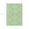 Homeroots 3' X 5' Mint Green And Ivory Geometric Washable Indoor Outdoor Area Rug 598592 - alternate 5