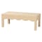 Bali & Pari Mason Grasscloth Coffee Table with Scalloped Apron 266-14583-ZORO - alternate 1