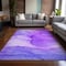 Homeroots 8' X 10' Purple Abstract Washable Non Skid Indoor Outdoor Area Rug 559772 - alternate 3