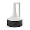 Homeroots 12" Black And White Ombre Ceramic Jug Vase 608605 - alternate 1