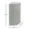 Happimess Chloe 15.56-Gallon All-Weather Wicker/Metal Corner Hideaway Outdoor Trash Can, Mint Blue/White HPM1200C - alternate 2