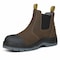 Handpoint 822 Mens 6 in Composite Toe Work Boots-Nubuck Leather Slip-On Safety Boots, KEVLAR, 9 COF822EE-9 - alternate 1