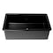 Alfi Brand Black Matte 32''X19'' Single Bowl Fireclay Undermount / Drop In Fireclay Kitchen Sink W/ Grid ABF3219SUD-BM - alternate 3