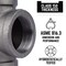 B & K STZ Industries 2 in. FIP each X 2 in. D FIP Black Malleable Iron 90 Degree Elbow 310UE90-2 - alternate 4