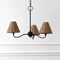 Jonathan Y Grady 27" 3-Light Coastal Farmhouse Adjustable Swooping Arm Metal w/Hand-Woven Rattan Shades LED Cha JYL9559C - alternate 5