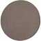 Homeroots 6' Brown Round Power Loom Area Rug 522494 - alternate 2