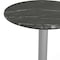 Flash Furniture Commercial All-Weather 24" Black Faux Marble HPL Tabletop with Silver RD Base ST-RD24-BKMAR-TR18S-GG - alternate 7