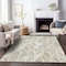 Homeroots 8' X 10' Khaki Tan And Beige Geometric Washable Indoor Outdoor Area Rug 589233 - alternate 4