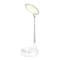 Homeroots 22" White Metal And Plastic Adjustable Portable Desk Lamp LED With Phone Clamp 571736 - alternate 4