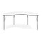 Flash Furniture Wren 72 in x 48 in Kidney Adjustable Height Activity Table, Thermal Laminate Top, Standard Legs, White XU-A4872-KIDNY-WHT-T-A-GG - alternate 6