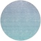 Homeroots 8' Sky Blue And Teal Blue Round Ombre Washable Indoor Outdoor Area Rug 588986 - alternate 5