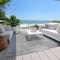 Homeroots 3' X 5' Silver Gray And Charcoal Striped Washable Indoor Outdoor Area Rug 577998 - alternate 3
