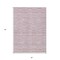 Homeroots 5' X 8' Blush Pink And Beige Striped Washable Indoor Outdoor Area Rug 587945 - alternate 3