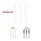 Smarty Had A Party Solid White Moderno Disposable Plastic Dinner Knives, 240PK 9340WH-KN-CASE - alternate 3