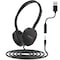 Venturex Stereo Kids Learning Phone & Computer Headphone, 3.5mm & USB-A Adapter, Black K22 - alternate 1