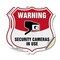 Signmission Video Surveillance Shield Sign Warning S, 18 inch X 18 inch, Vinyl Decal, 2PK SHI-D-2PACK-18-468 - alternate 1