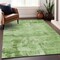 Homeroots 3' X 5' Green And Ivory Abstract Washable Indoor Outdoor Area Rug 602701 - alternate 3