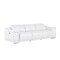 Homeroots 107" White Top Grain Leather Reclining USB Sofa 643701 - alternate 3