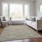 Homeroots 3' X 5' Taupe Fern Green And Ivory Geometric Washable Indoor Outdoor Area Rug 615242 - alternate 7