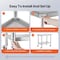Vevor Stainless Steel Work Table Commercial Prep Table 24x18 Inch With 4 Casters GZT61*45*85 - alternate 3