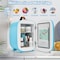 Hansburg Mini Fridge for Car Bedroom Skincare Cooler Warmer Portable 4 Liter/6 Can with 12v AC/DC/USB Blue MF-4-Blue - alternate 4
