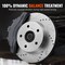 Vevor Drilled Slotted Front andRear Brake Rotors Pads for Toyota Sienna Highlander HQP519/1907 - alternate 2