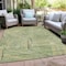 Homeroots 3' X 5' Green And Olive Green Geometric Washable Indoor Outdoor Area Rug 594779 - alternate 4