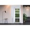 Vdomdoors Front Exterior Prehung FiberGlass Door Clear Glass See-through / Manux 8555 White Silk Clear Glass MANUX8555EXD-WS-W30+14 x H80+14-RH - alternate 2