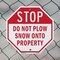 Signmission Stop Do Not Plow Snow onto Property, 6 inch X 6 inch, Plastic Sign, 2PK OC-P-2PACK-6-193 - alternate 5
