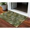 Homeroots 3' X 5' Olive Green And Gold Abstract Washable Indoor Outdoor Area Rug 587140 - alternate 1