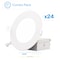 Infibrite 4 In 5000K Daylight 9W 750LM Thin LED Ceiling Light Kit, Dimmable, Wet Rated, 24PK IB-001-5-9W-WH-24PK - alternate 1