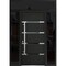 Vdomdoors Steel Door Deux 1105 Black Enamel 2 Sidelight and Transom Window Sidelite Stainless Inserts Entry D DEUX1105EXD-BLK-W12+36+12xH80+16-RH-O - alternate 1