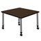 Regency Square Kee Height Adjustable Mobile Classroom Activity Table, 30 in W, 30 in L, Neo Walnut TB3030NWAPCGY - alternate 4